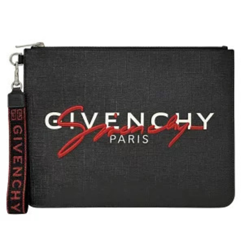 Givenchy Bag Clutch Shoulder Black Red Clutch Strap